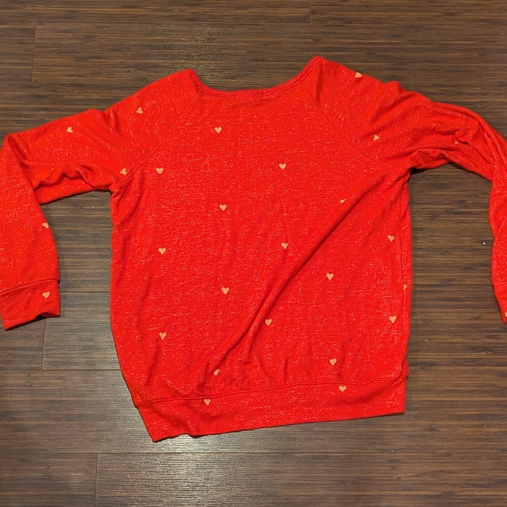 Red Heart Patterned Sweater By Buffalo